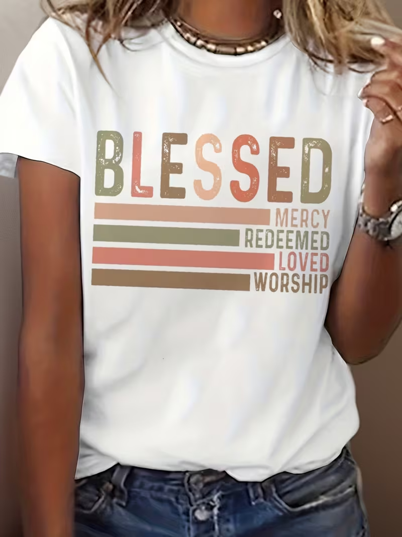 Summer Clothing Words - Short Sleeve Tees for Women Featuring