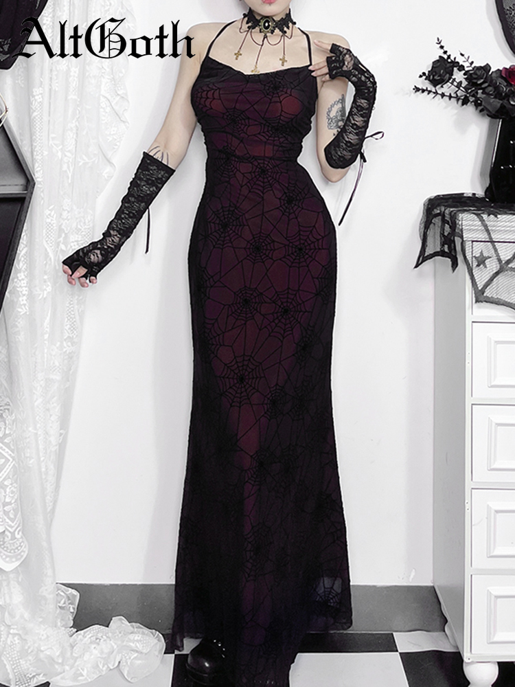 Summer Clothing H&M - AltGoth Mall Goth Spider Web Dress