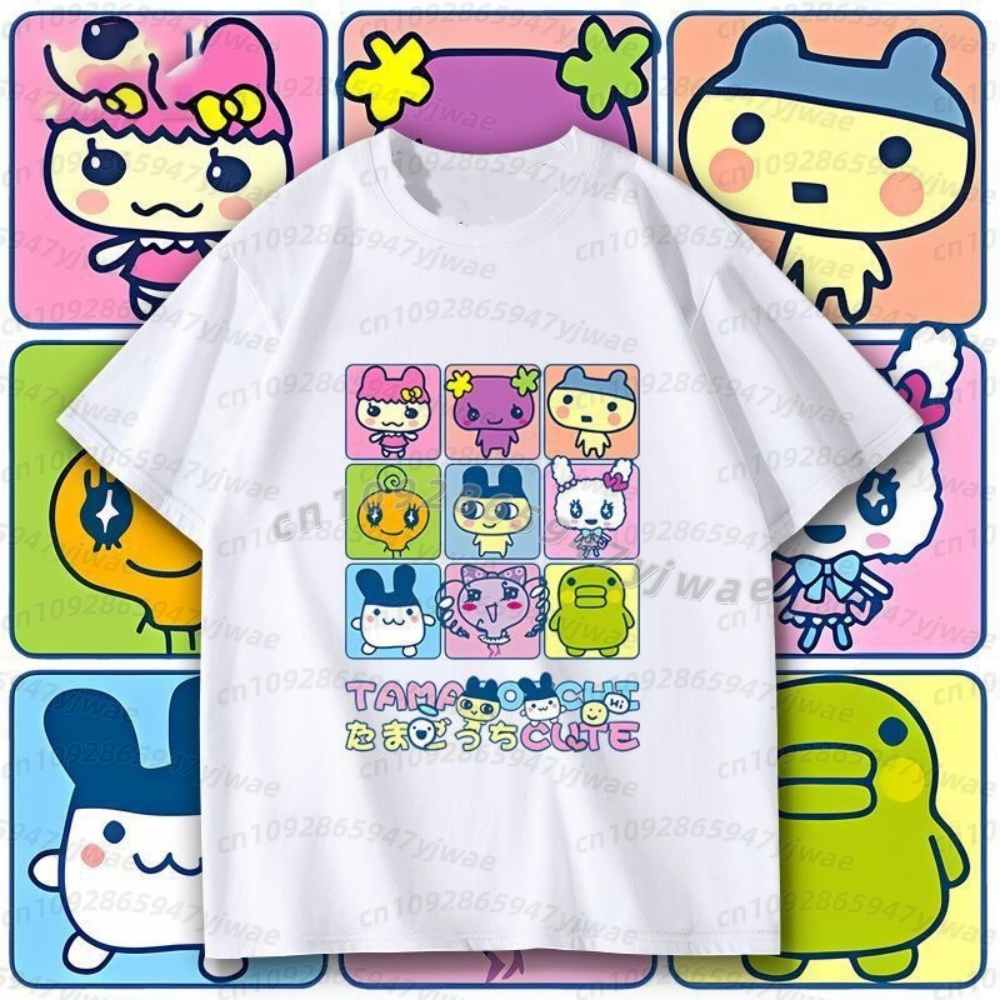 Summer Clothing Modest - 2026 Summer men t-shirt Japan Tamagotchi