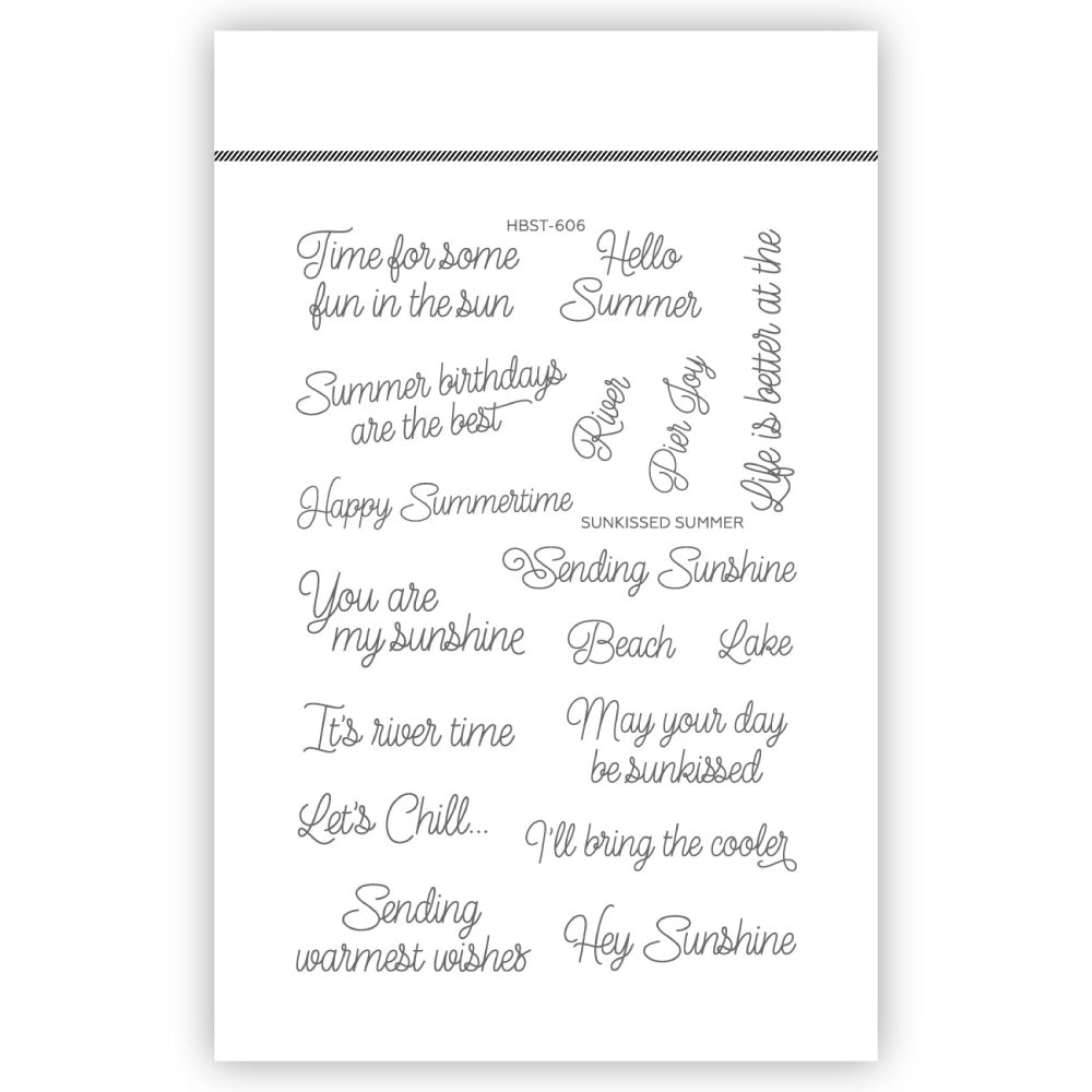 Summer Clothing Words - 2024 New Sunkissed Summer Sentiments Words