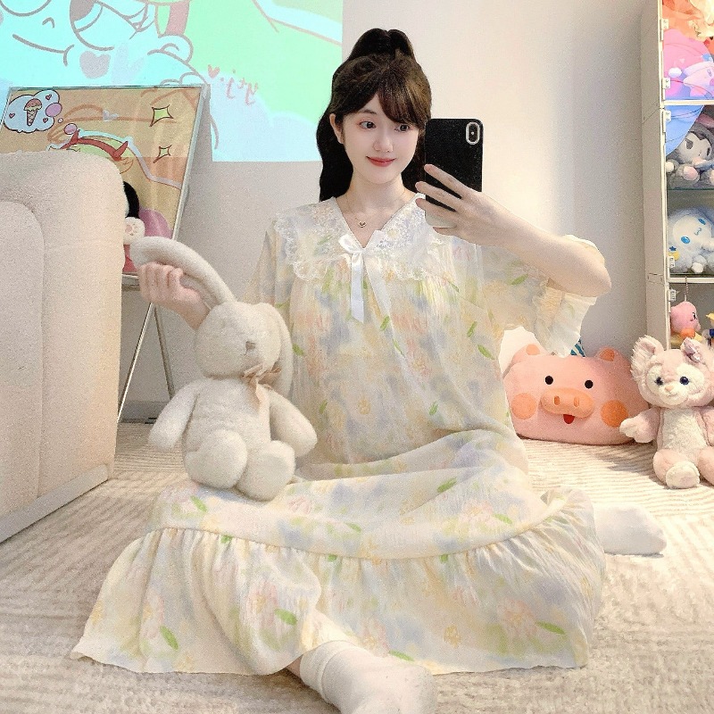 Summer Clothing Stores - Plus Size Women's Cloud Cotton Nightgown