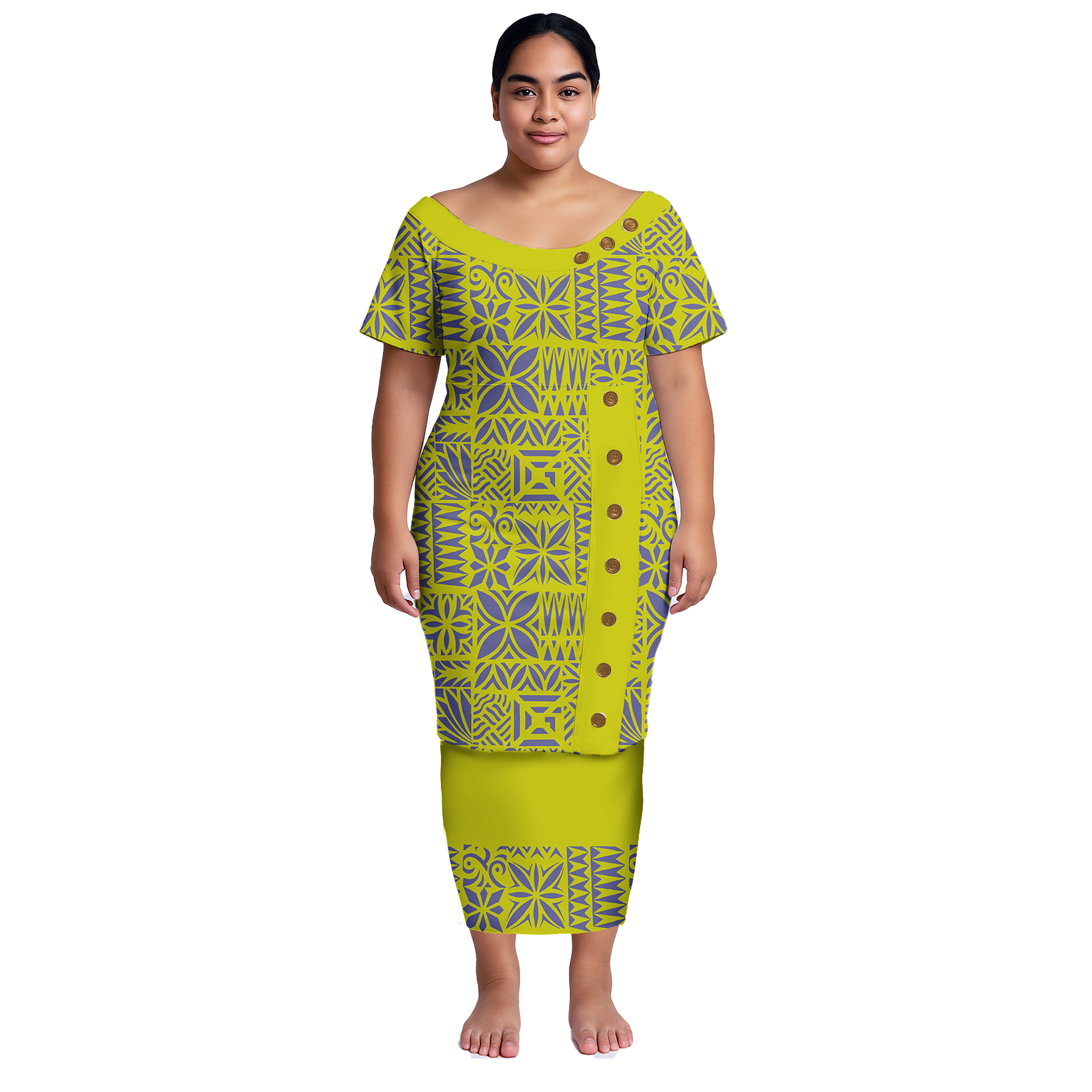 Summer Clothing Sets Women - Plus Size Women Dresses Samoan Puletasi