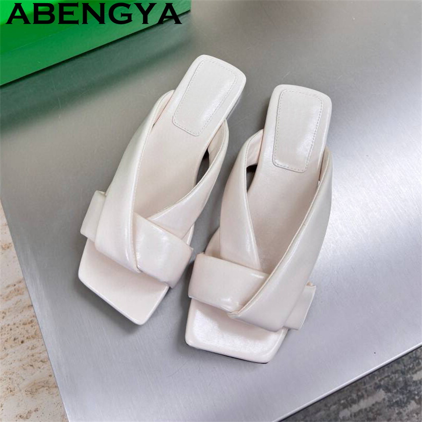 Summer Clothing Modest - Real Leather Flat Slippers Casual Shoes
