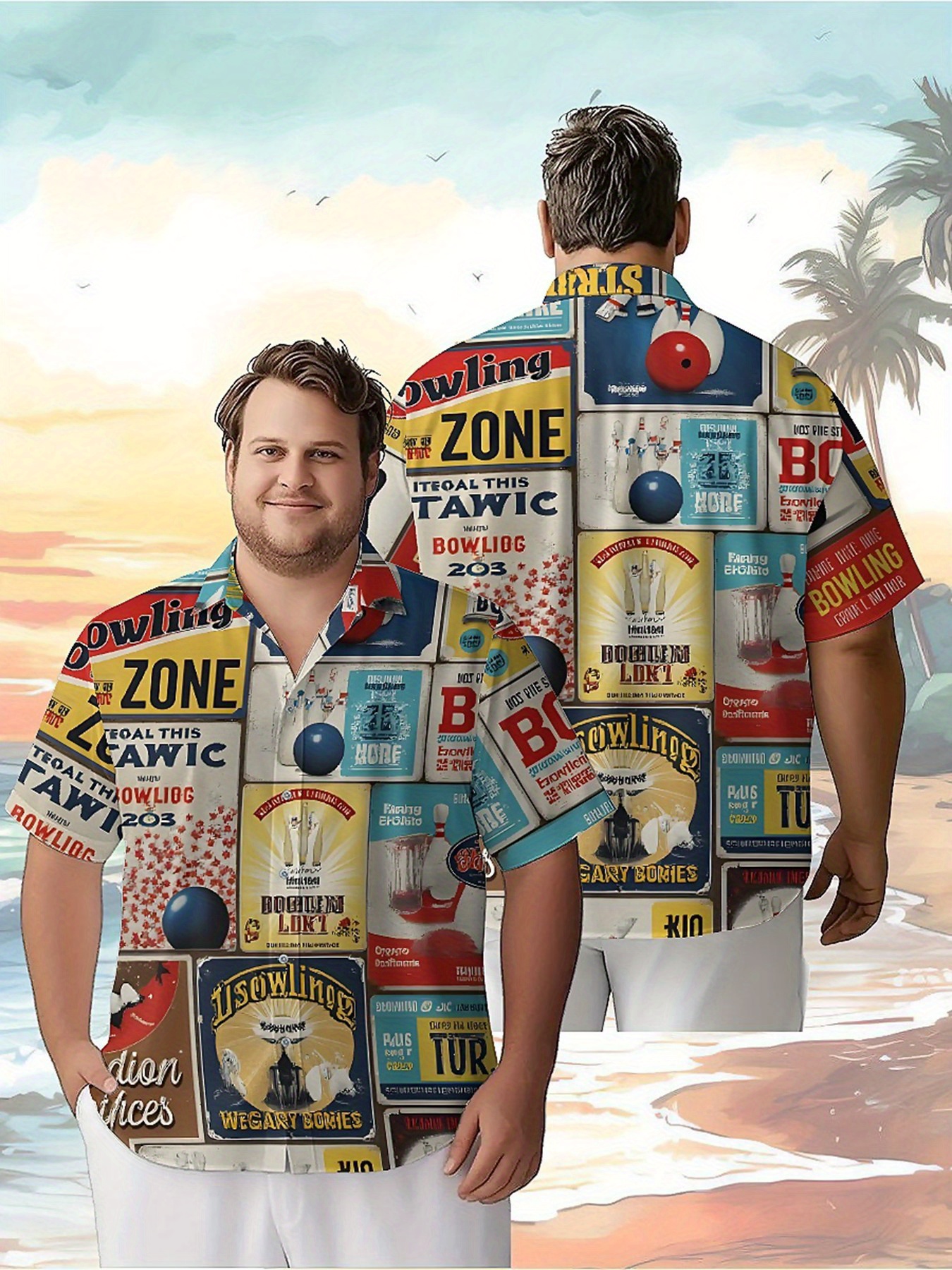 Beach Shirt Hawaiian - Men's Plus Size Hawaiian Shirts Vintage