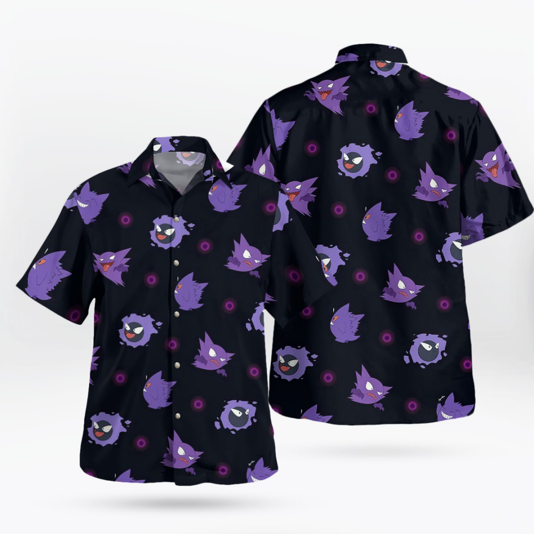 Summer Clothing Vibes - Gengar Evolution Hawaiian Shirt – Tropical