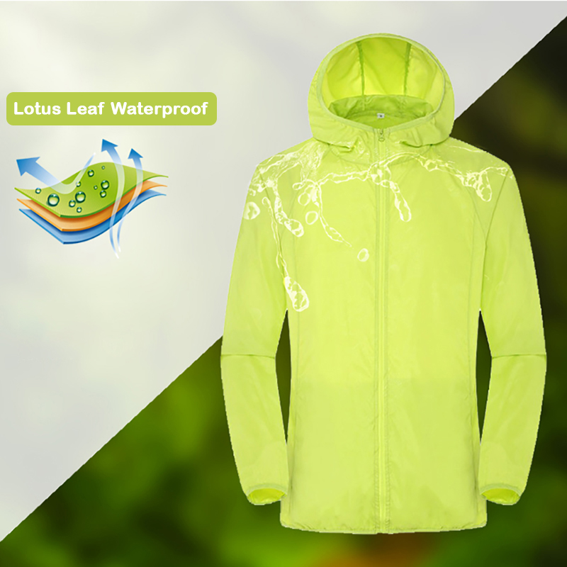Camping Rain Jacket Men Women  - Summer Rain Clothing recensione e prezzo