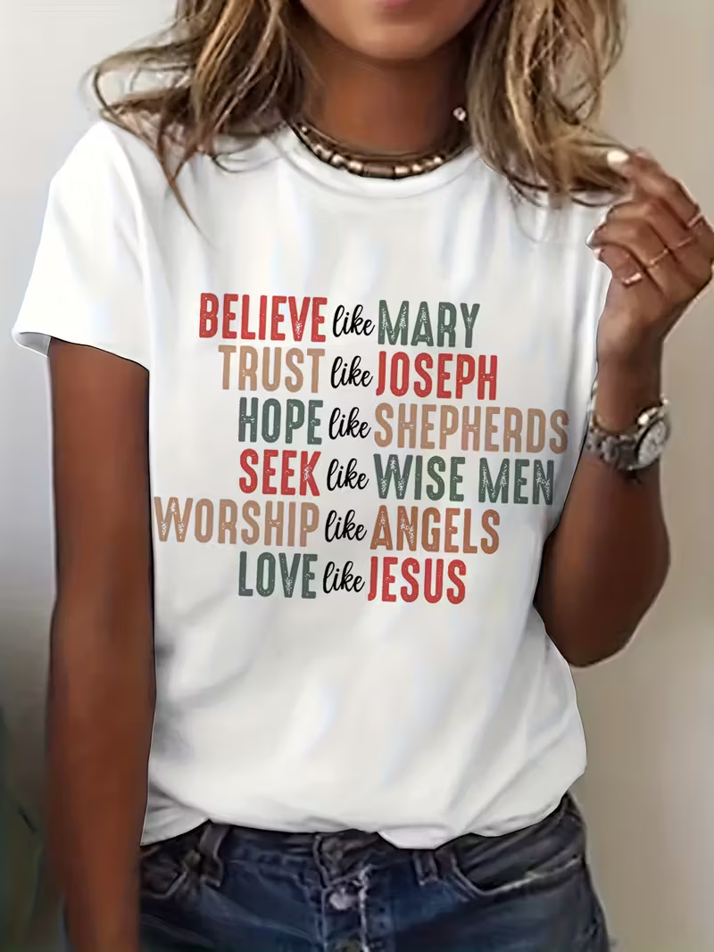 Short Sleeve Tees for Women Fe - Summer Clothing Words recensione e prezzo