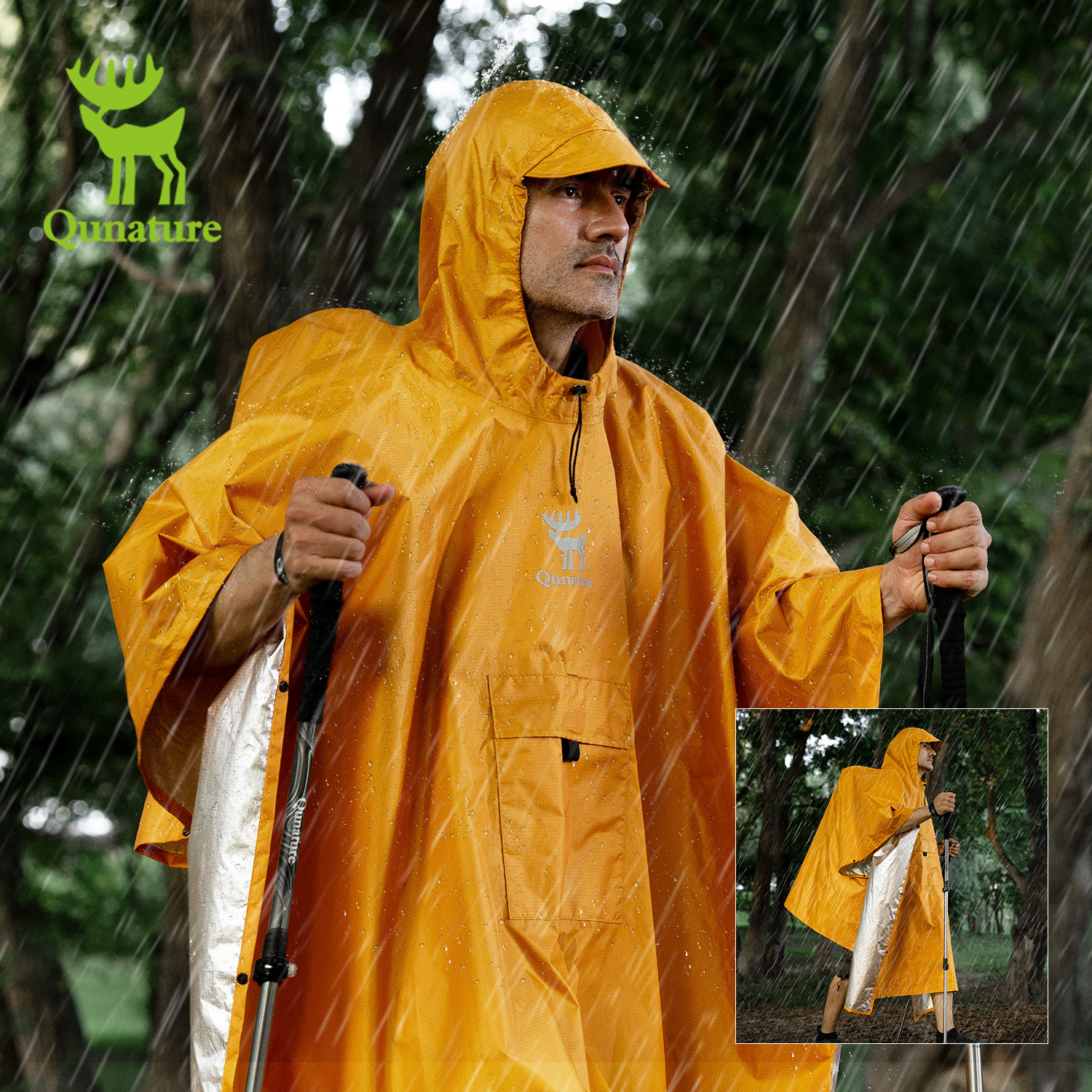 Qunature Raincoat 100% Waterpr - Summer Rain Clothing recensione e prezzo