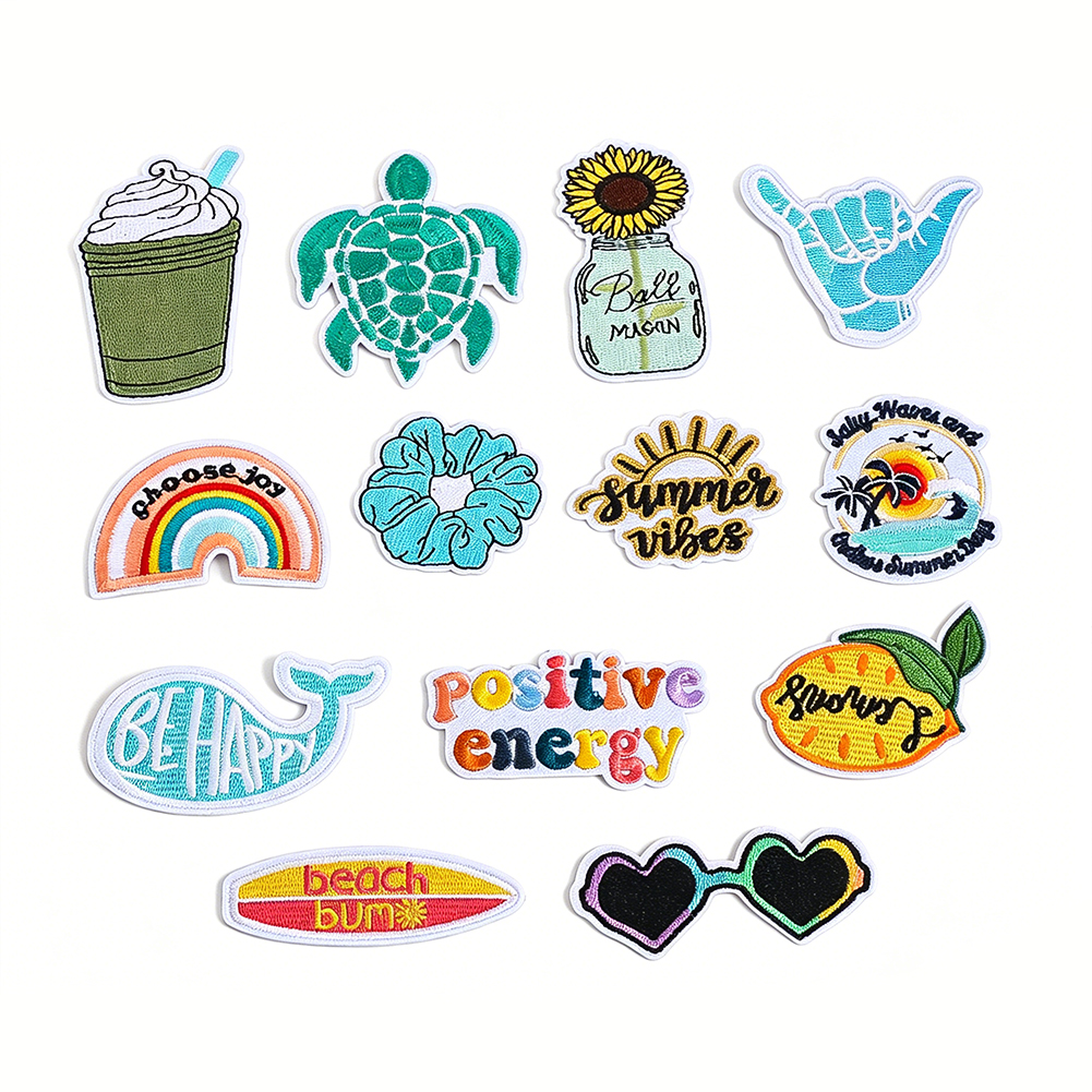 13pc Summer Beach Iron-On Patc - Summer Clothing Vibes recensione e prezzo