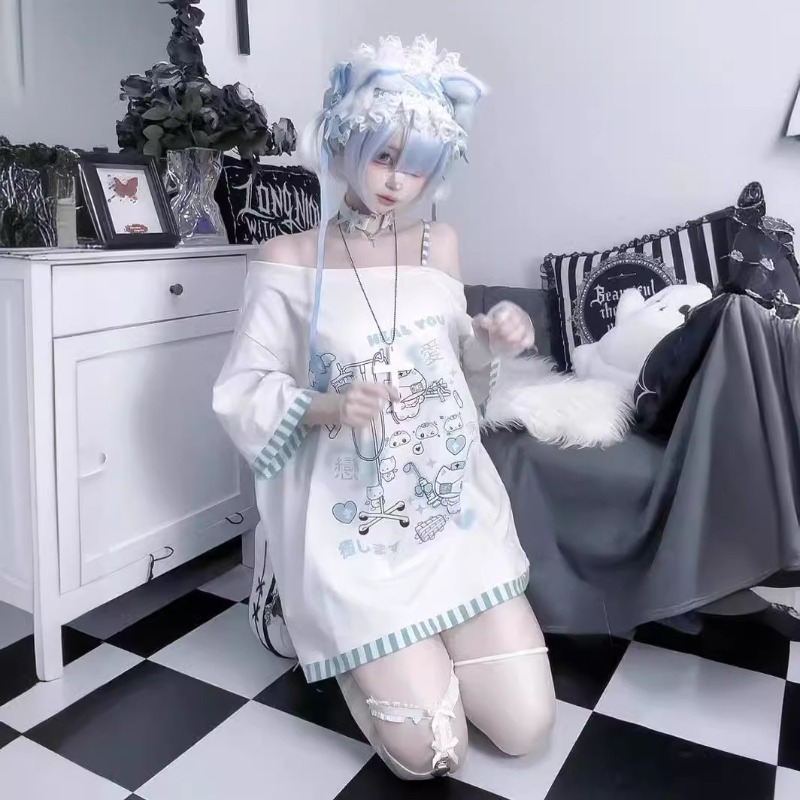 Anime Y2k Cartoon Kawaii Cat P - Summer Clothing Sets Women recensione e prezzo