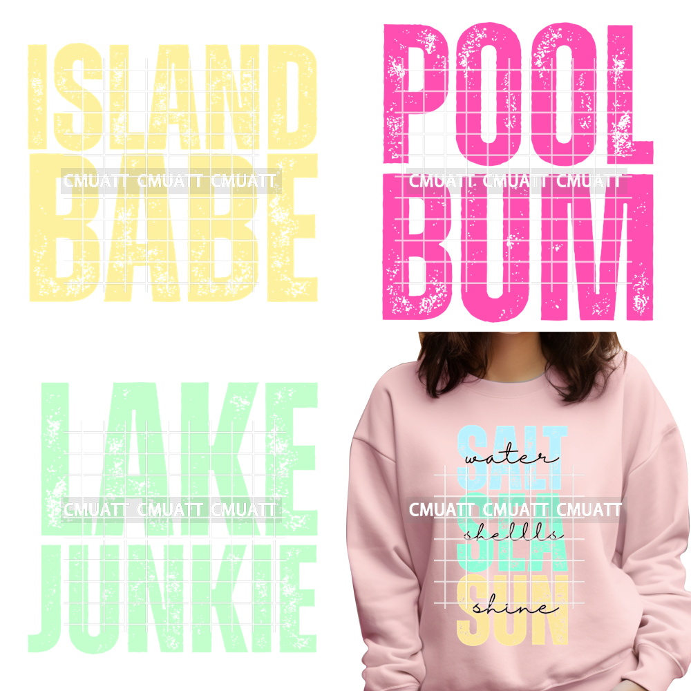 Trendy Summer Vibes Lake Beach - Summer Clothing Words recensione e prezzo