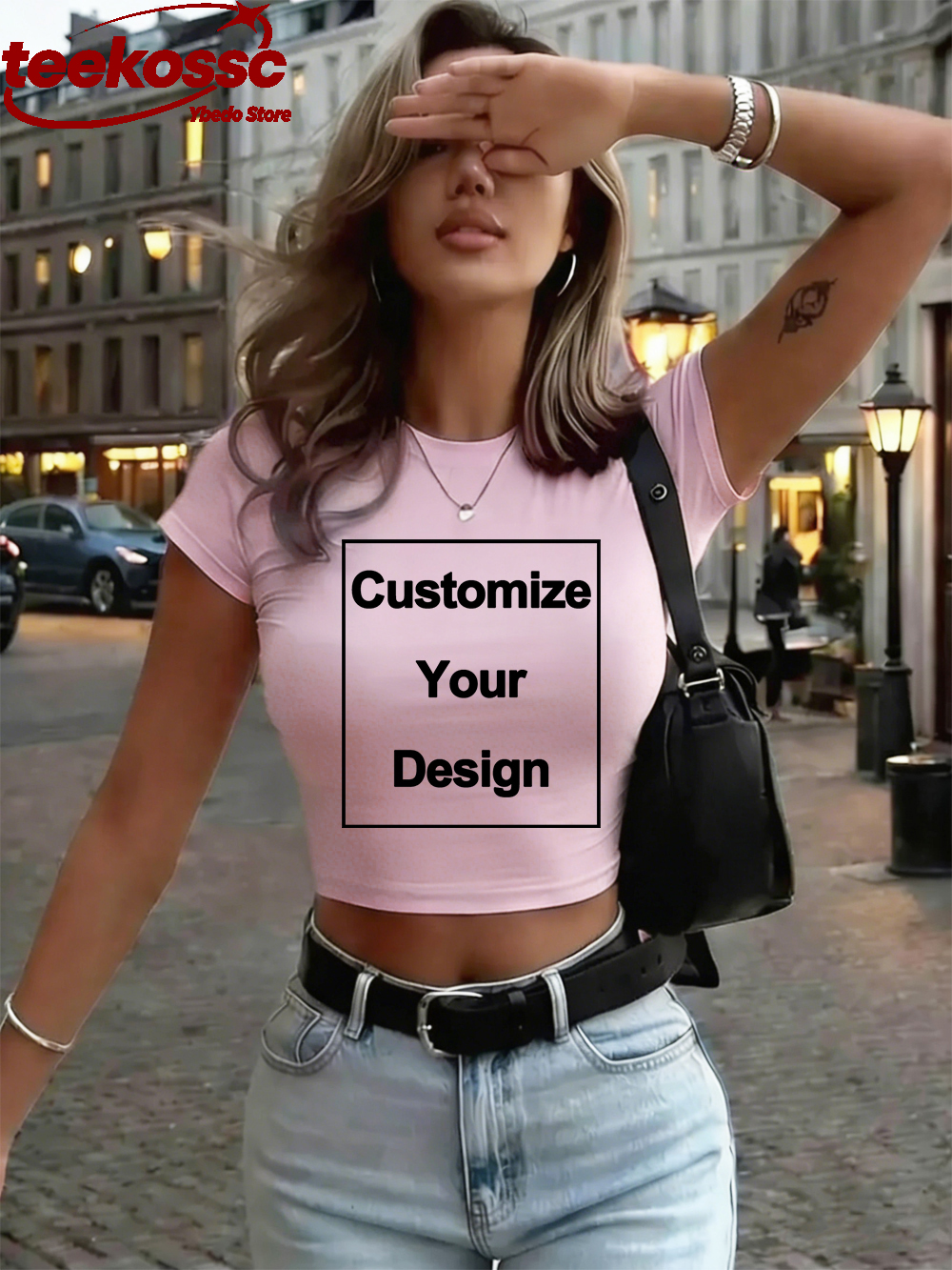 Custom Womens Cotton Crop Tops - Summer Clothing Y2K recensione e prezzo