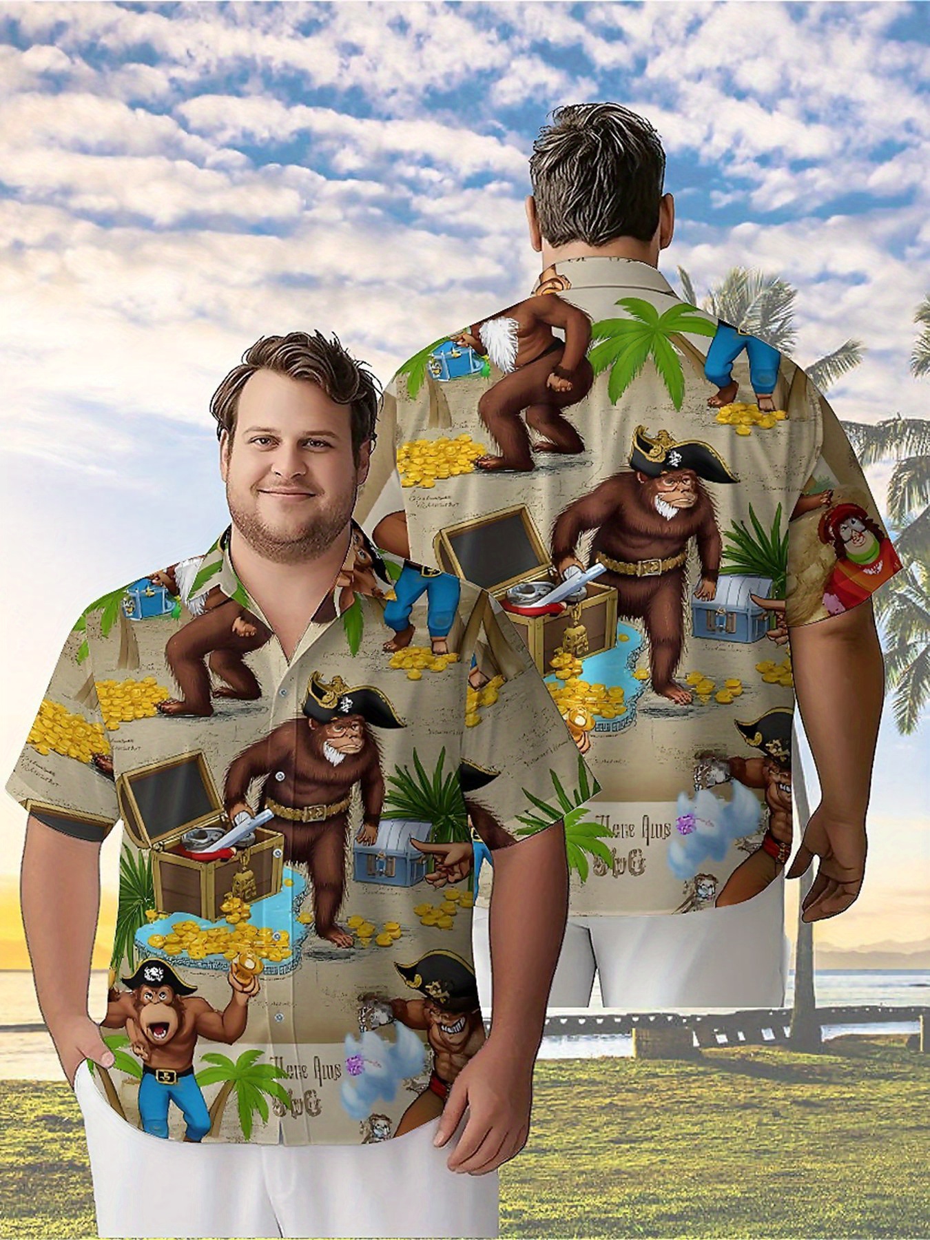 Men's Plus Size Hawaiian Shirt - Beach Shirt Hawaiian recensione e prezzo