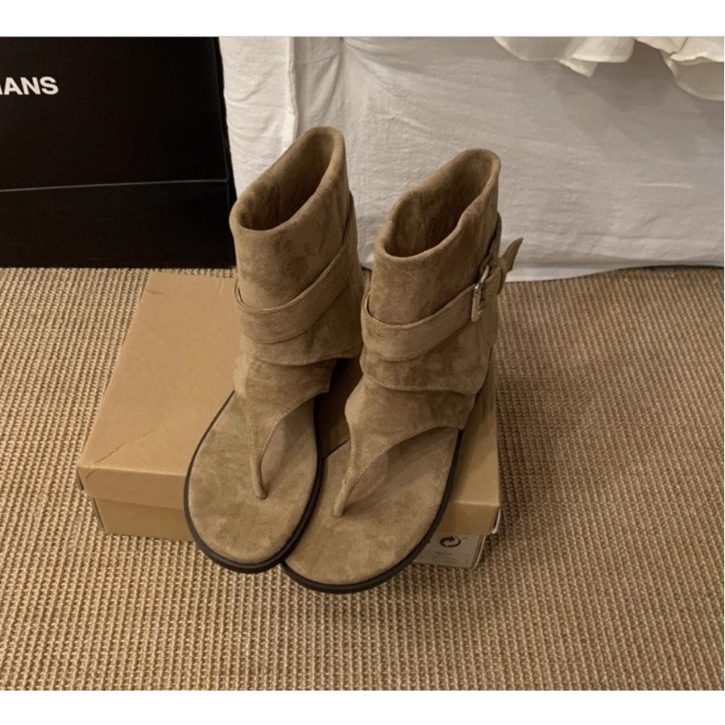 2025Spring Clip Toe Flats Sand - Summer Clothing Modest recensione e prezzo