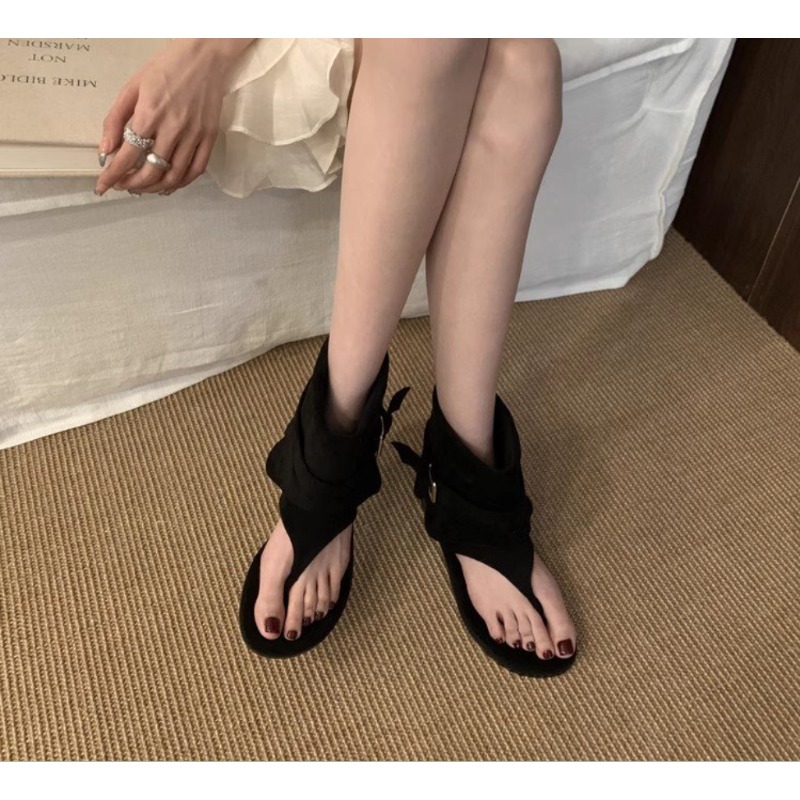 2025Spring Clip Toe Flats Sand - Summer Clothing Modest recensione e prezzo