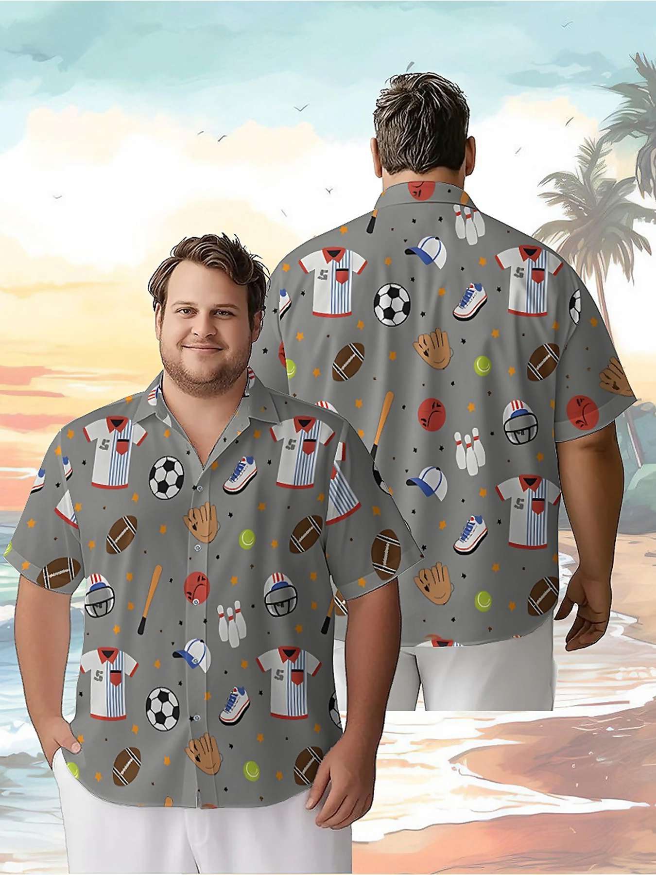 Men's Plus Size Hawaiian Shirt - Beach Shirt Hawaiian recensione e prezzo