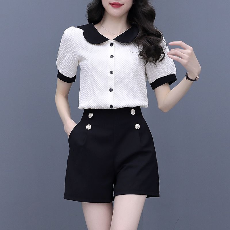 Contrast Color Button Short Se - Summer Clothing Trends 2025 Women'S recensione e prezzo