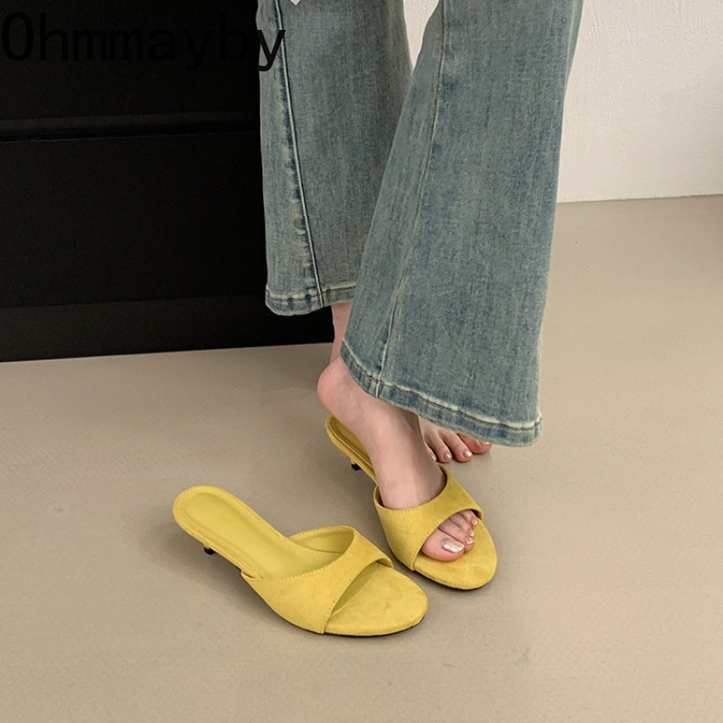 New Women Suede Slide Open Toe - Summer Clothing Modest recensione e prezzo