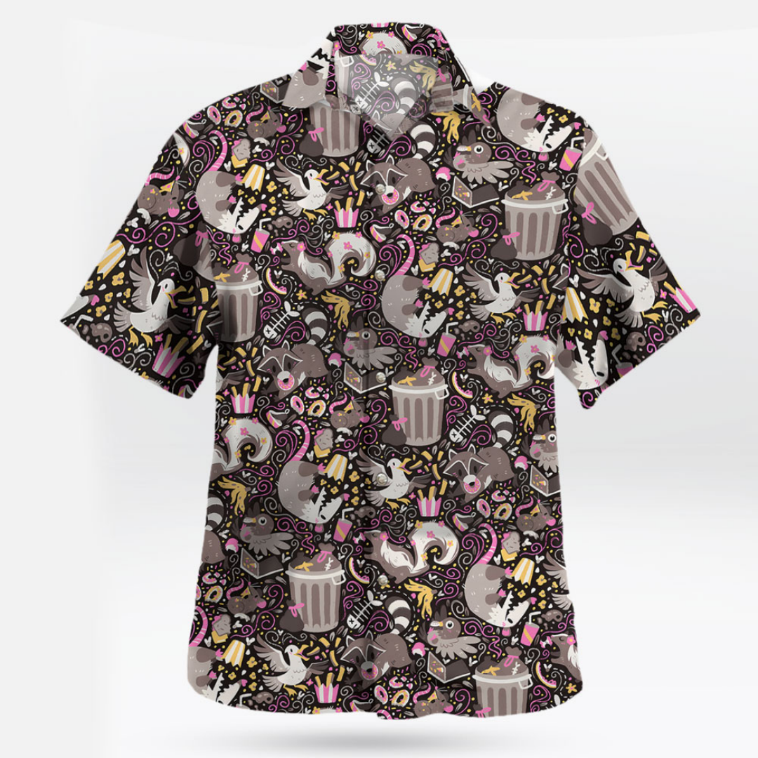 Trash Mammals Hawaiian Shirt R - Summer Clothing Vibes recensione e prezzo