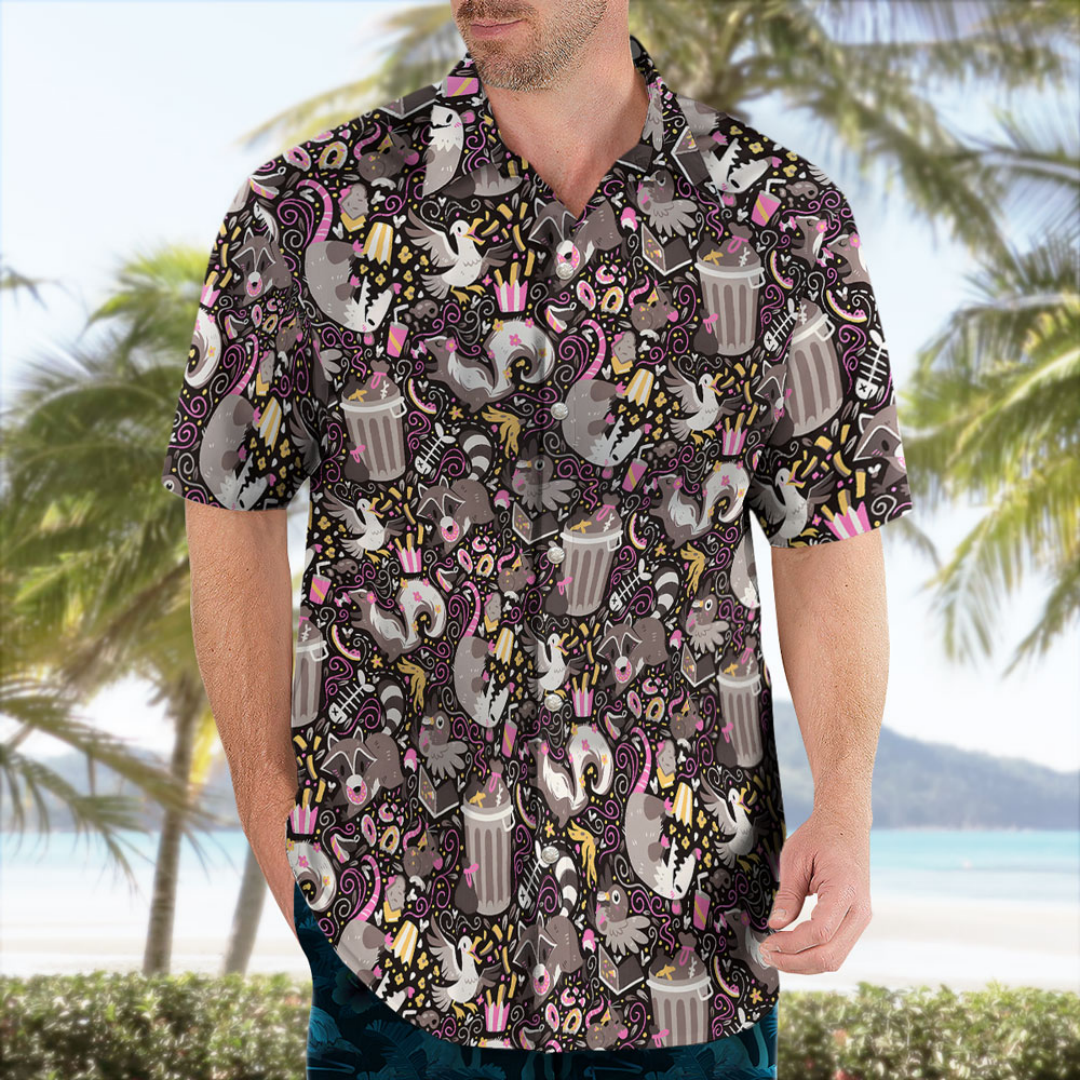 Trash Mammals Hawaiian Shirt R - Summer Clothing Vibes recensione e prezzo