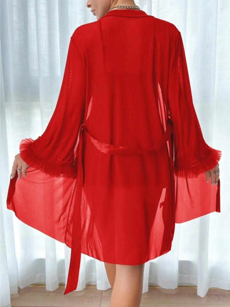 Women 3 Piece Red Sexy Lace Ro - Summer Clothing Stores recensione e prezzo