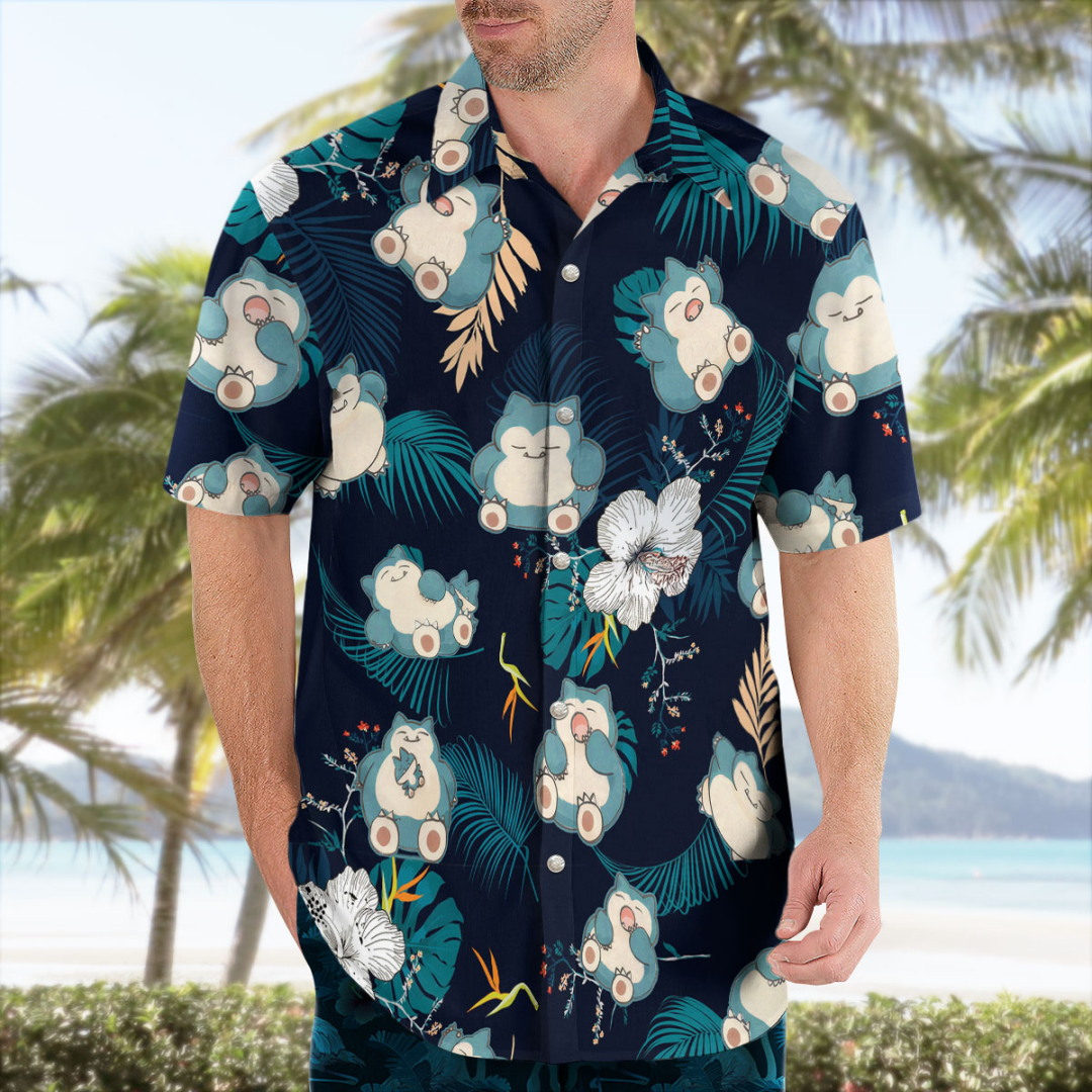 Snorlax Pokemon Hawaiian Shirt - Summer Clothing For Japan recensione e prezzo