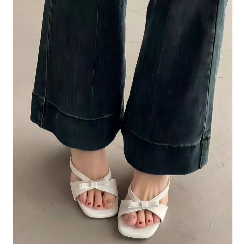 Elegant Bow Tie Square Toe San - Summer Clothing Modest recensione e prezzo