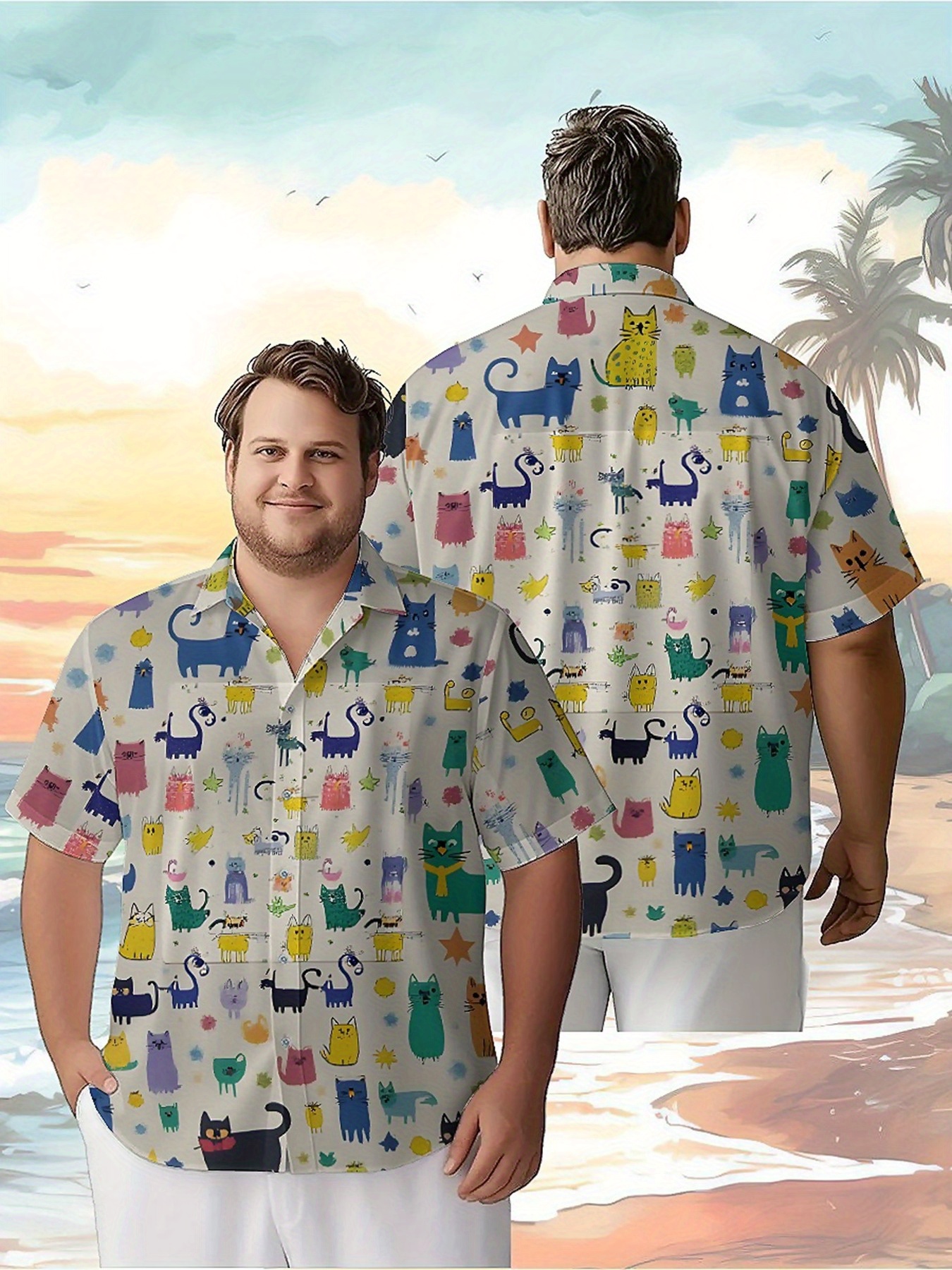 Men's Plus Size Hawaiian Shirt - Beach Shirt Hawaiian recensione e prezzo