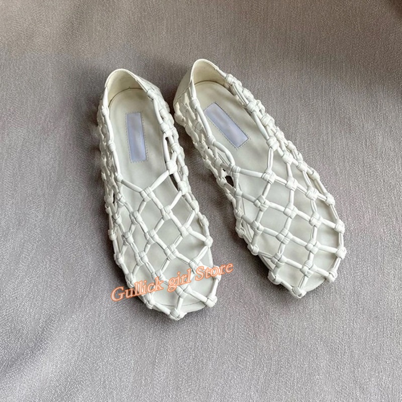 French Woven Mesh Hollow flat  - Summer Clothing Stores recensione e prezzo