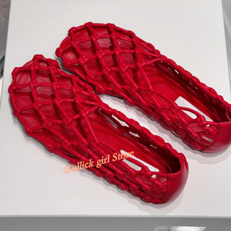 French Woven Mesh Hollow flat  - Summer Clothing Stores recensione e prezzo
