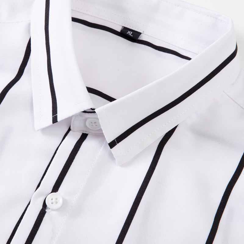 Men's Striped Dress Shirt Long - Summer Clothing Us recensione e prezzo