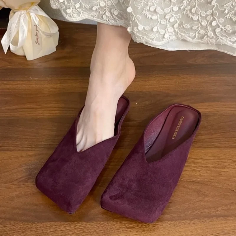 Women Suede Flats Mules Shoes  - Summer Clothing Modest recensione e prezzo