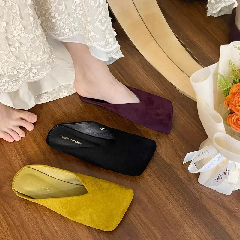 Women Suede Flats Mules Shoes  - Summer Clothing Modest recensione e prezzo