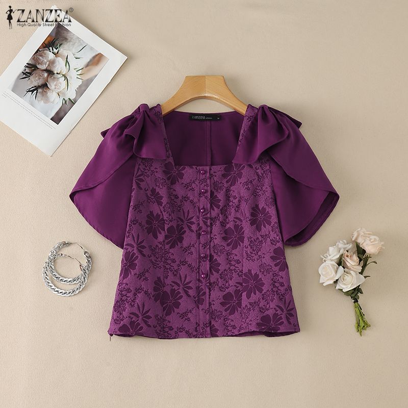 ZANZEA Woman Elegant Floral Ja - Summer De Clothing recensione e prezzo