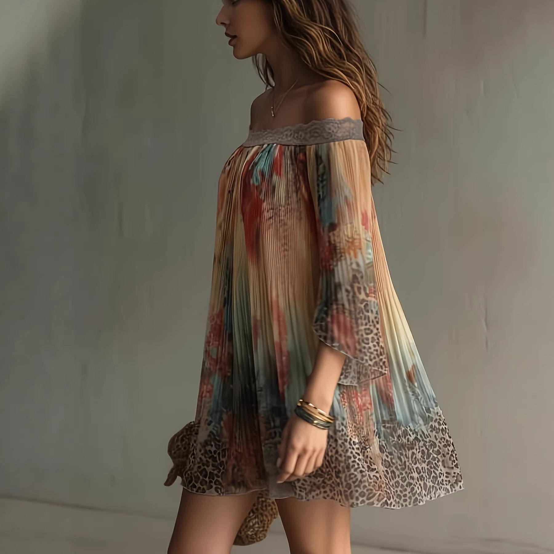 Lace Trim Off Shoulder A-Line  - Summer Clothing H&M recensione e prezzo