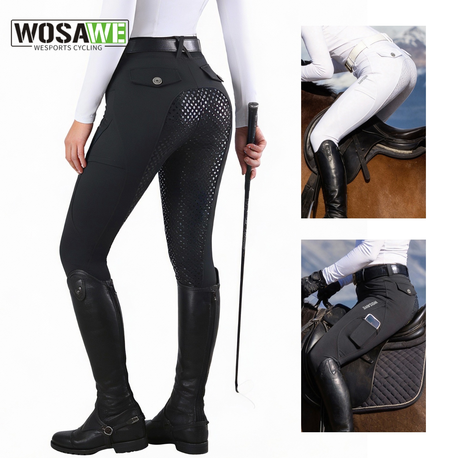 WOSAWE Silicone Horse Riding P - Summer Equestrian Clothing recensione e prezzo