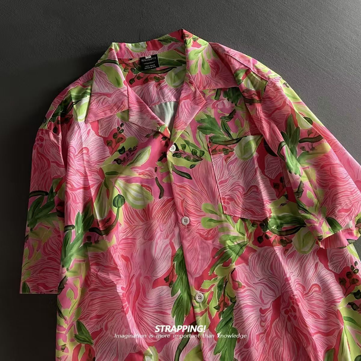 Pink Graffiti Floral Cuban Col - Summer Clothing H&M recensione e prezzo