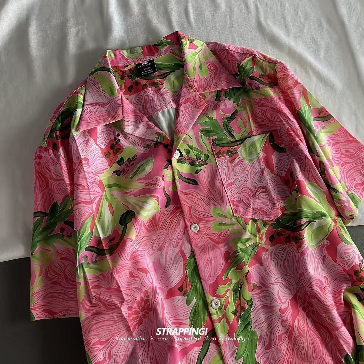 Pink Graffiti Floral Cuban Col - Summer Clothing H&M recensione e prezzo