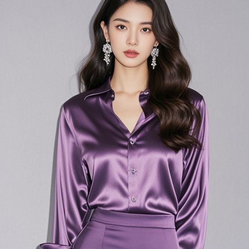 2025 Summer Women's Satin Shir - Summer Clothing Men 2025 recensione e prezzo