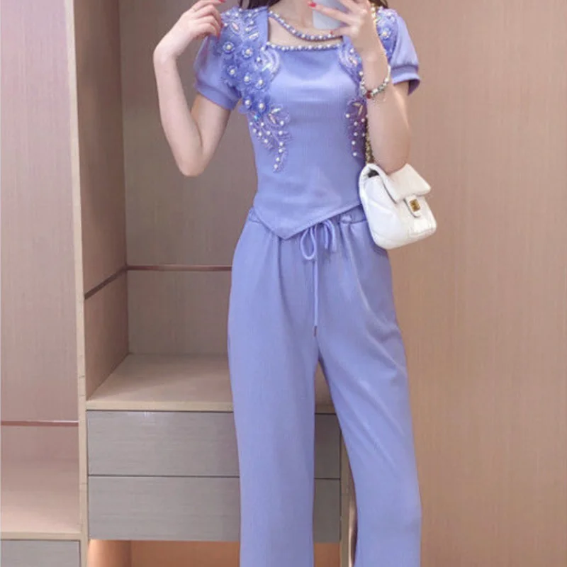 Wide Leg Ladies Trouser Purple - Summer Clothing Trends 2025 Women'S recensione e prezzo