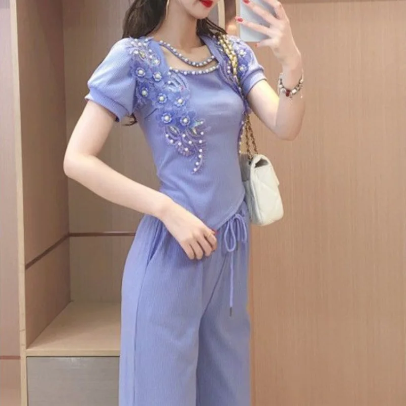 Wide Leg Ladies Trouser Purple - Summer Clothing Trends 2025 Women'S recensione e prezzo