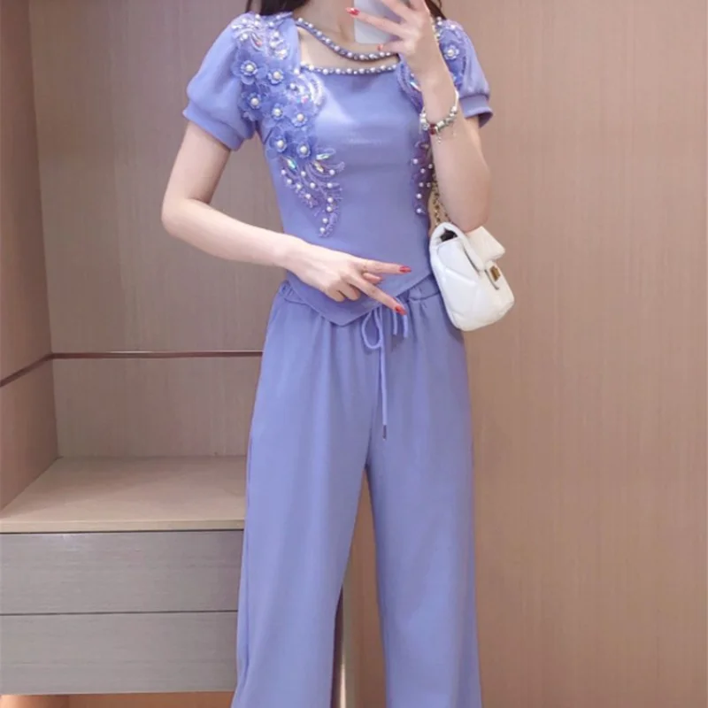 Wide Leg Ladies Trouser Purple - Summer Clothing Trends 2025 Women'S recensione e prezzo