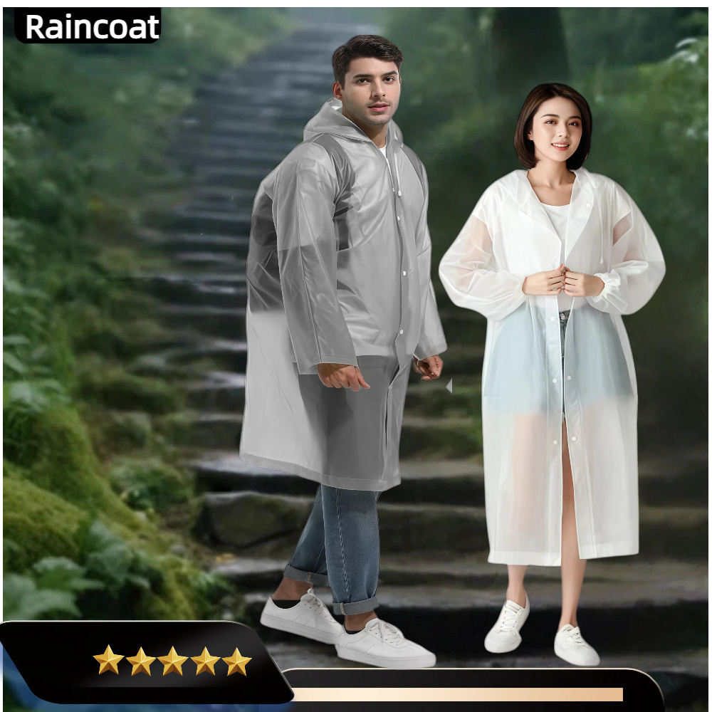 Rain Ponchos For Adults Pouch  - Summer Rain Clothing recensione e prezzo