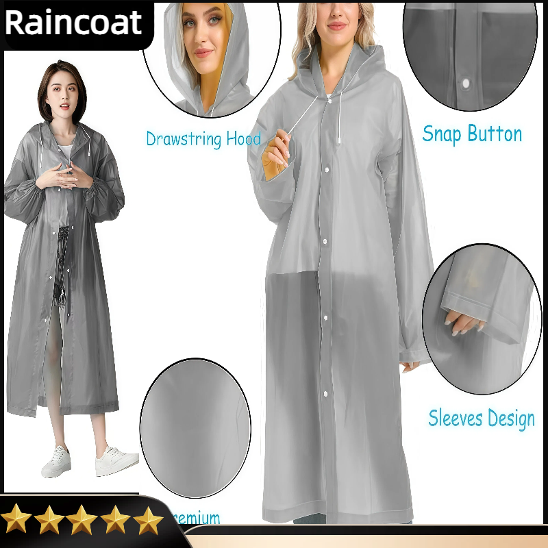Rain Ponchos For Adults Pouch  - Summer Rain Clothing recensione e prezzo