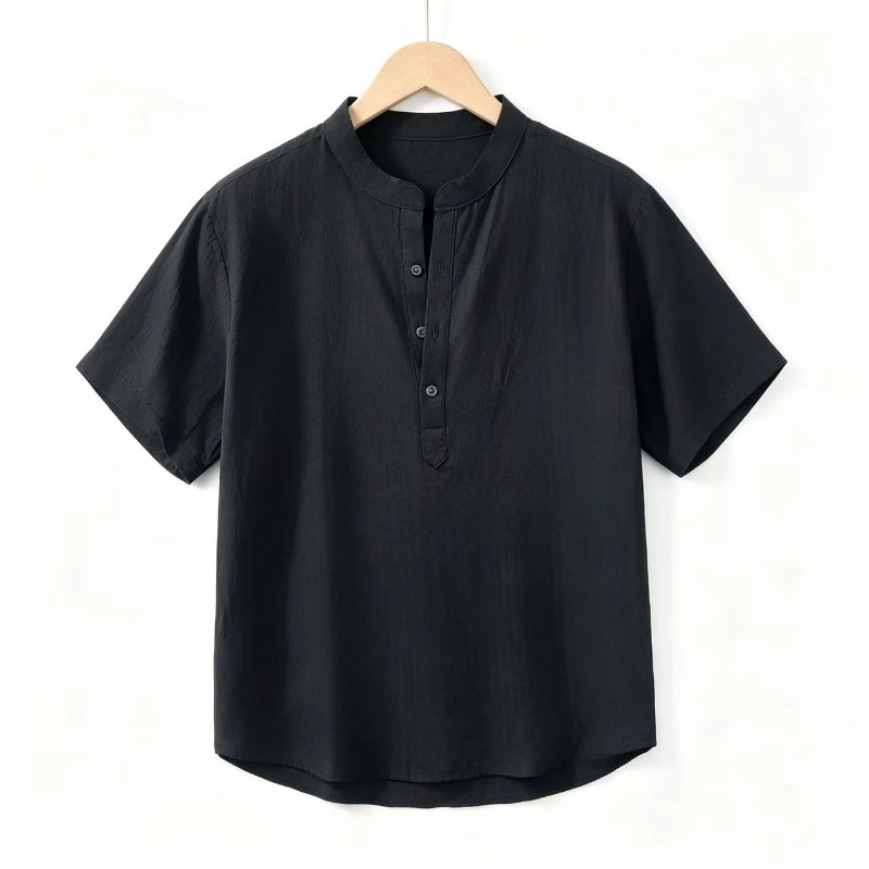Men Cotton Linen Short-Sleeve  - Summer Clothing Linen recensione e prezzo