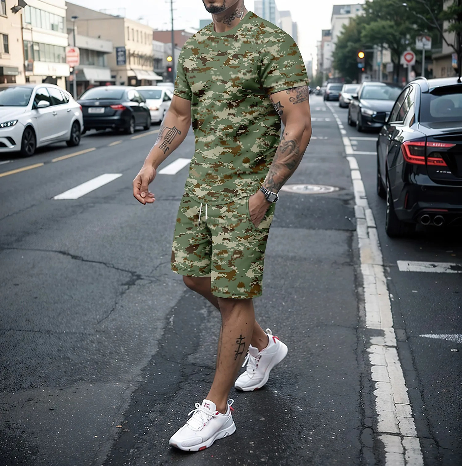 Camouflage Outdoor Tracksuits  - Summer Clothing Sets Women recensione e prezzo
