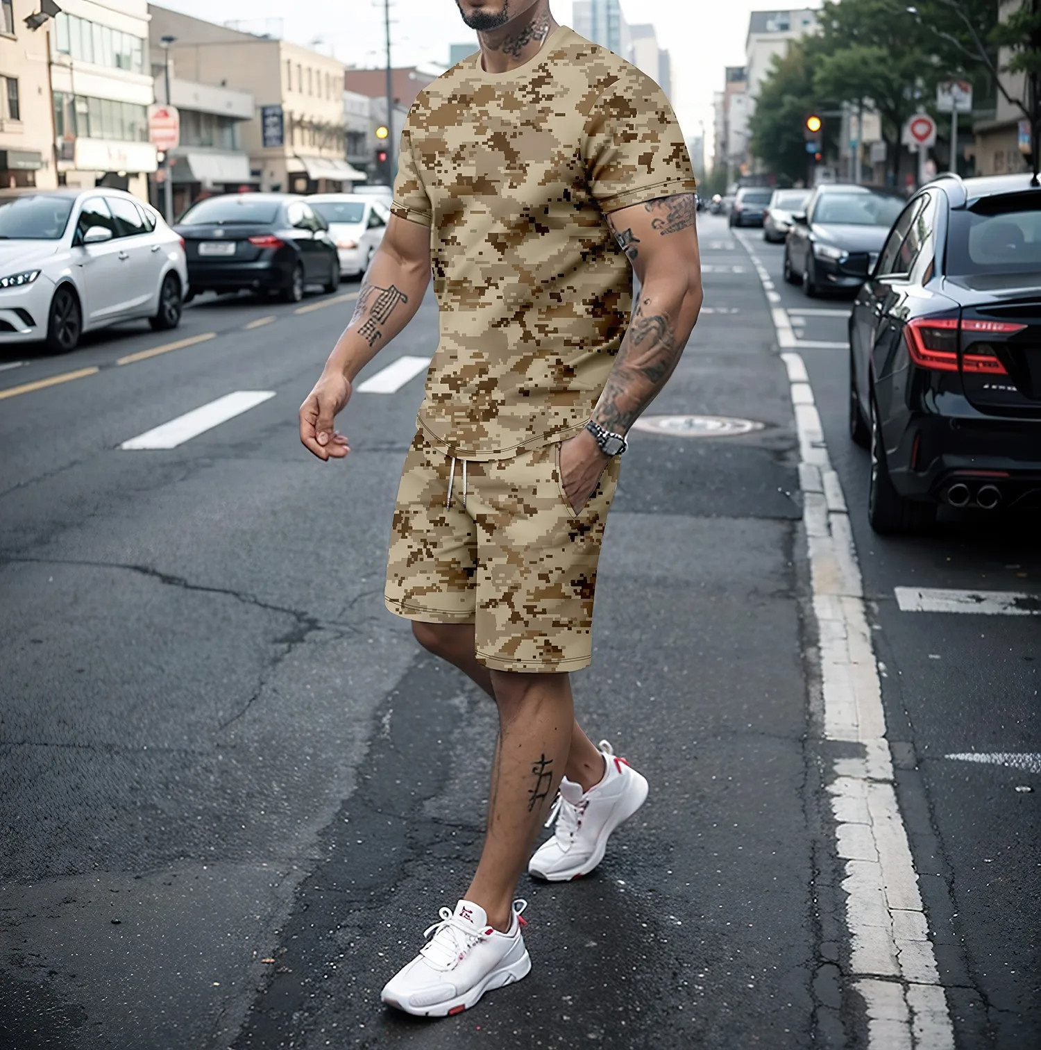 Camouflage Outdoor Tracksuits  - Summer Clothing Sets Women recensione e prezzo