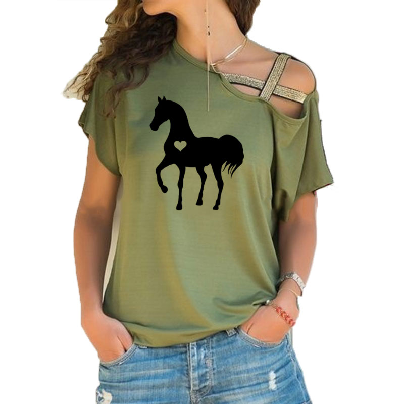Summer New Heart horse tshirt  - Summer Equestrian Clothing recensione e prezzo