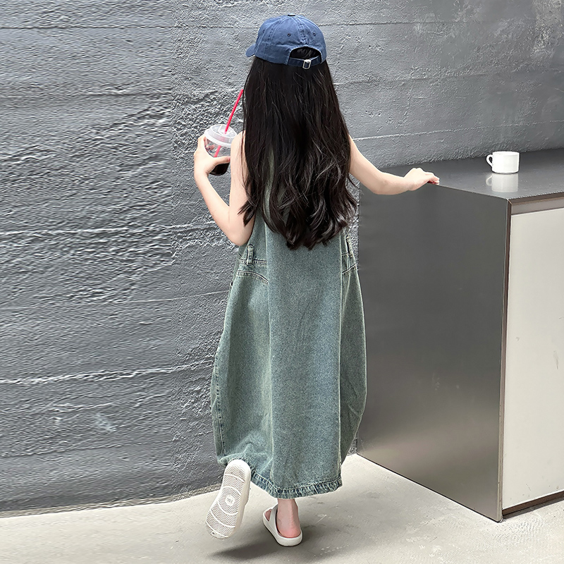 Vintage Blue Children Girls Hi - Summer Clothing Linen recensione e prezzo