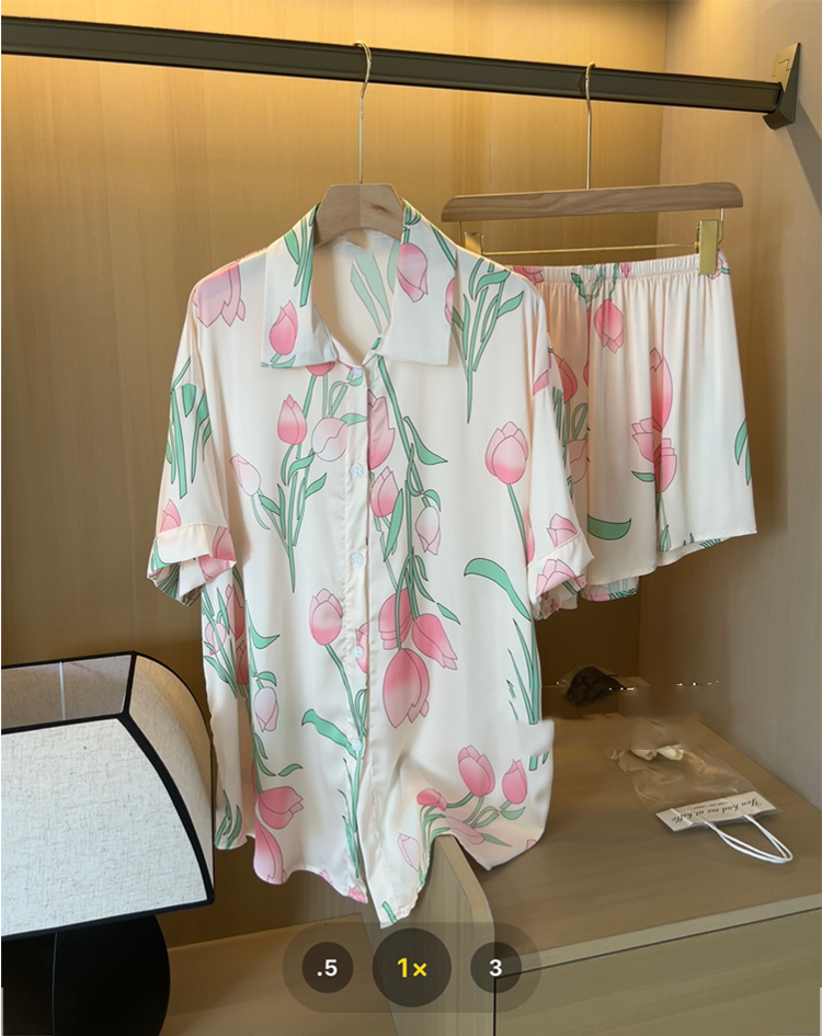 Women Silk Satin Sweet Pajamas - Summer Clothing Women Over 50 recensione e prezzo